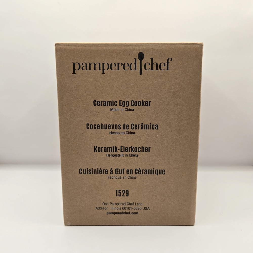Pampered Chef Ceramic Egg Cooker #1529 – In the Box - Microwave‎ Cake/Muffins - Picture 6 of 6